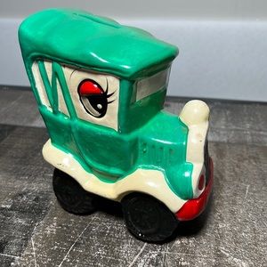 Vintage 50's Ceramic Car Money Coin Bank